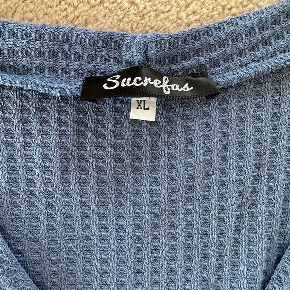 Suucrefas waffle knit long sleeve shirt - Picture 5 of 5